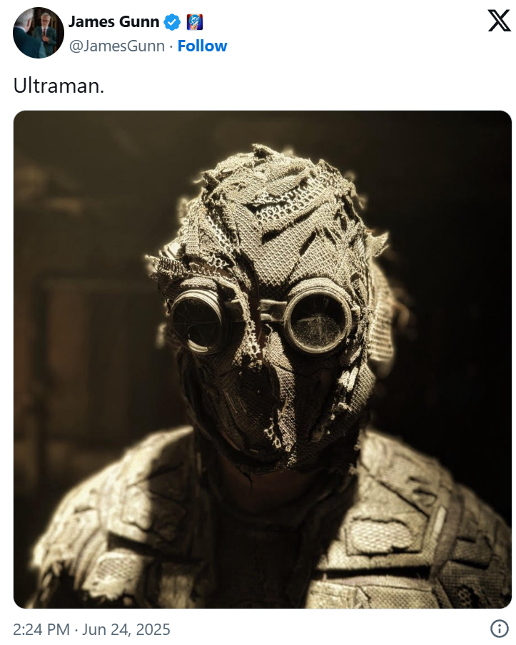 James Gunn Reveals Ultraman’s Look for DC’s Superman Film